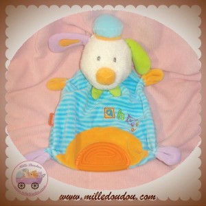 BABYSUN BABY SUN DOUDOU CHIEN SOURIS ECRU AHOY PLAT BLEU