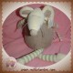 GIFI SOS DOUDOU SOURIS BLANCHE BOULE GRISE RAYE VERT