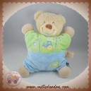 TEX DOUDOU OURS BEIGE QUASI PLAT VERT BLEU TRACTEUR SOS