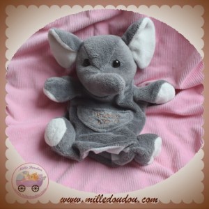 HISTOIRE D'OURS SOS DOUDOU ELEPHANT GRIS CLAIR MARIONNETTE