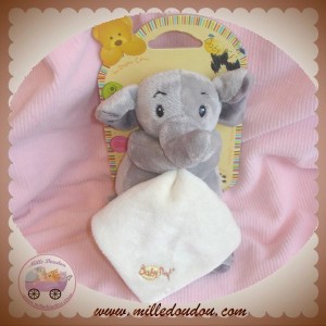 BABYNAT BABY NAT SOS DOUDOU ELEPHANT GRIS MOUCHOIR