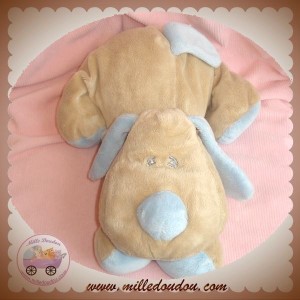 ANIMAL ALLEY SOS DOUDOU CHIEN BEIGE ALLONGE BOUT BLEU