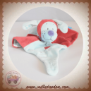 TEX SOS DOUDOU CHIEN PLAT BLEU ROUGE TETINE 