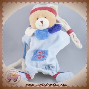 DOUDOU ET COMPAGNIE SOS OURS MARIONNETTE MUSICIEN BLEU 