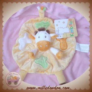 KIMBALOO SOS DOUDOU VACHE GIRAFE CHEVAL PLAT ROND JAUNE VERT