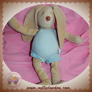 MOULIN ROTY SOS DOUDOU LAPIN MALO BEIGE BARBOTEUSE BLEU