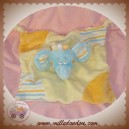 KIMBALOO SOS DOUDOU ELEPHANT BLEU PLAT JAUNE ORANGE