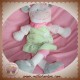 NICOTOY SOS DOUDOU VACHE GIRAFE ECRU VERT ROBE ROSE 37CM