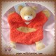 TAKINOU DOUDOU OURS BEIGE PLAT MARIONNETTE ROUGE COEUR 9