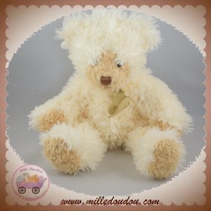 HISTOIRE D'OURS DOUDOU OURS BOUCLETTE ECRU BLANC BEIGE