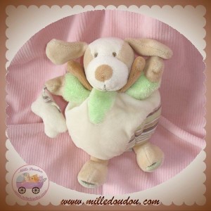 DOUDOU ET COMPAGNIE SOS COPAIN LE CHIEN ECRU BEIGE VERT OS