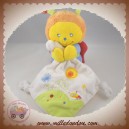 POMMETTE DOUDOU ABEILLE PAPILLON JAUNE ORANGE MOUCHOIR SOS