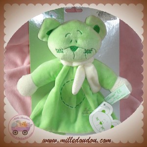 TIAMO TI AMO SOS DOUDOU CHAT OURS PLAT HOCHET VERT 