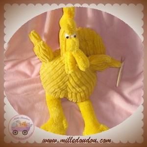 RAYNAUD LES PETITES MARIE DOUDOU POULE COQ COCO JAUNE NEUF