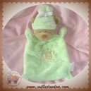 NICOTOY DOUDOU OURS BEIGE PLAT VERT ETOILE TETE