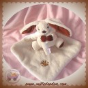 MAILOU SOS DOUDOU LAPIN BEIGE CAPE MOUCHOIR BLANC FLEUR