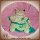 BABYNAT BABY NAT DOUDOU HIPPOPOTAME MARIONNETTE VERT TREFLE SOS