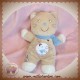 POMMETTE SOS DOUDOU CHAT OURS BEIGE ECHARPE BLEU HOCHET