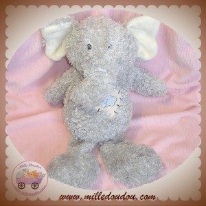 SIA SOS DOUDOU ELEPHANT BOUCLETTE GRIS