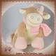 NOUKIE'S SOS DOUDOU VACHE LOLA BEIGE ROSE 24 CM