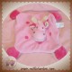 CORA DIVERS SOS DOUDOU CARRE PLAT MOUCHOIR ROSE VACHE