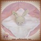 SUCRE D'ORGE SOS DOUDOU LAPIN BEIGE CORPS PLAT ROSE