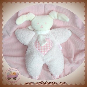 COROLLE SOS DOUDOU LAPIN PATACHOU ECRU ROSE COEUR