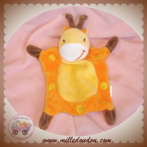 SIPLEC SOS DOUDOU GIRAFE PLATE ORANGE MARRON