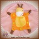 SIPLEC SOS DOUDOU GIRAFE PLATE ORANGE MARRON