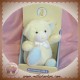 NOUNOURS SOS DOUDOU OURS JAUNE ET BLEU NEUF