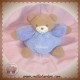 TAKINOU SOS DOUDOU OURS MARRON BOULE VIOLET