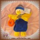 DOUDOU ET COMPAGNIE CANARD MARIONNETTE JAUNE BLEU BOUEE