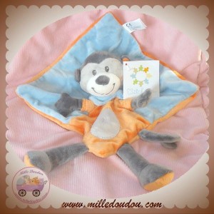 NICOTOY SOS DOUDOU SINGE PLAT GRIS BLEU ORANGE