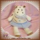 TAKINOU SOS DOUDOU HIPPOPOTAME BEIGE ET BLEU ROBE HYPOLITHE