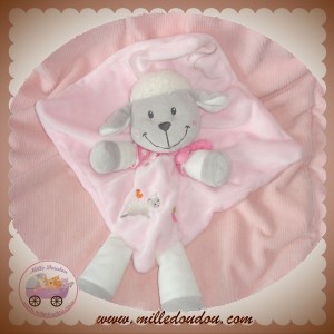 NICOTOY DOUDOU MOUTON GRIS PLAT ROSE MOUTON SOS