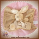 KIMBALOO DOUDOU LAPIN PLAT MARRON BEIGE ECRU SOS