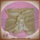 KIMBALOO DOUDOU LAPIN PLAT MARRON BEIGE ECRU SOS