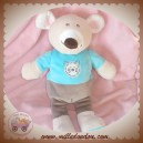 AJENA SOS DOUDOU OURS SOURIS CORPS BLEU BEIGE