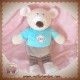 AJENA SOS DOUDOU OURS SOURIS CORPS BLEU BEIGE