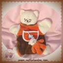 DOUDOU ET COMPAGNIE SOS CHAT MARIONNETTE ORANGE MARRON