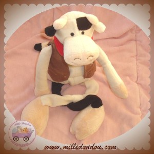 CREDIT AGRICOLE SOS DOUDOU VACHE ECRU BEIGE SHERIF