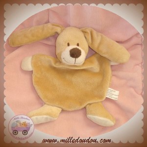 AUCHAN DOUDOU LAPIN PLAT BEIGE MARRON SOS