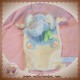 CHARLY & CIE SOS DOUDOU ELEPHANT PLAT ECRU BLEU TIAMO