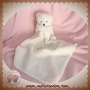 BABYNAT BABY NAT DOUDOU OURS ECRU BLANC MOUCHOIR SOS