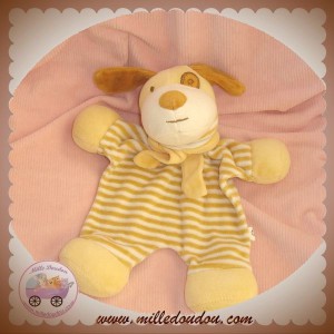 PSLD SOS DOUDOU CHIEN PLAT RAYE BLANC BEIGE