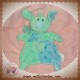 TCF SOS DOUDOU LAPIN SOURIS MARIONNETTE VERT TRESOR