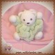 KALOO SOS DOUDOU OURS PLUME VERT ACCROCHE TETINE 11 C