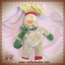 CATIMINI SOS DOUDOU RENNE LAPIN BEIGE ECHARPE VERTE HIVER