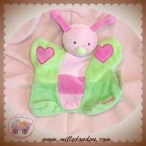 CMP DOUDOU PAPILLON COCCINELLE MARIONNETTE VERT ROSE COEUR