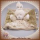 NICOTOY DOUDOU LAPIN ECRU PLAT BEIGE ABC KIABI SOS